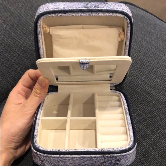 Jewelry - Jewelry Box with Mirror, Travel Storage Case.